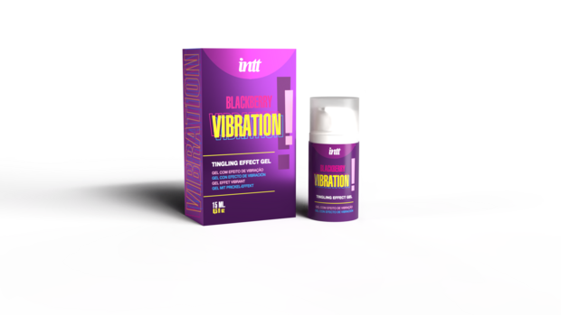INTT Vibrating Lubricant Blackberry &ndash; Tingling Effect Intimate Gel with Blackberry Flavor (15ml)