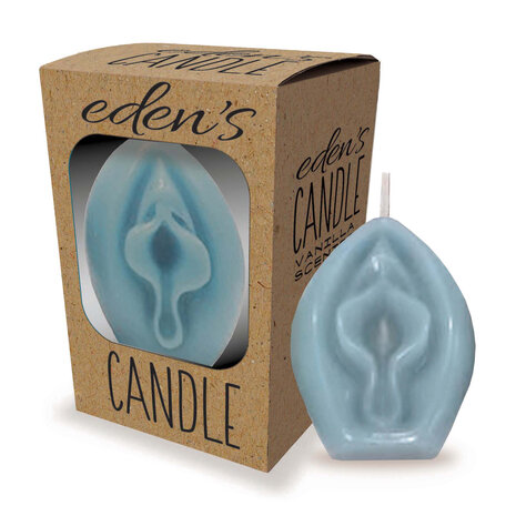 Eden&rsquo;s Candle Vanilla Scented Vagina Candle - Blue