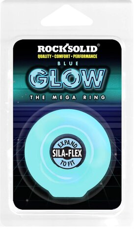 The Mega Ring Cock Ring Glow in the Dark &ndash; Penis Ring with Scrotum Pressure Point for Intense Climax