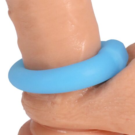 The Mega Ring Cock Ring Glow in the Dark &ndash; Penis Ring with Scrotum Pressure Point for Intense Climax