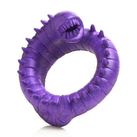 Slitherine Silicone Cock Ring Purple &ndash; Stretchy C-Ring for Enhanced Stamina & Intense Stimulation