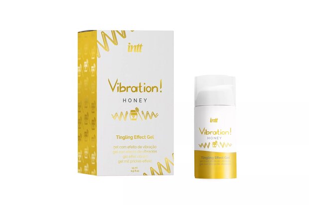 INTT Vibration Liquid Vibrator Honey &ndash; Intense Sensaties & Ultiem Genot 15ml
