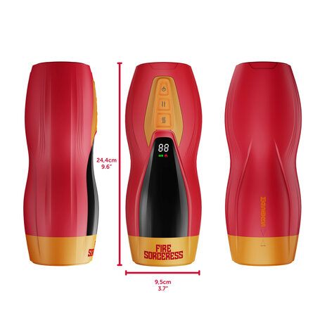 MASTURS Solara &ndash; Fire Sorceress Multifunctionele Masturbator