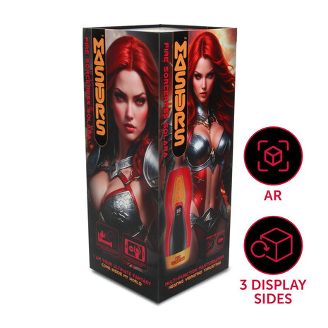 MASTURS Solara &ndash; Fire Sorceress Multifunctionele Masturbator