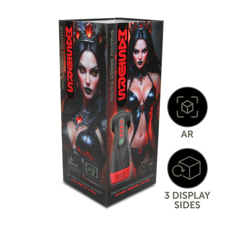 MASTURS Raven &ndash; Shadow Sinner Multifunctionele Masturbator