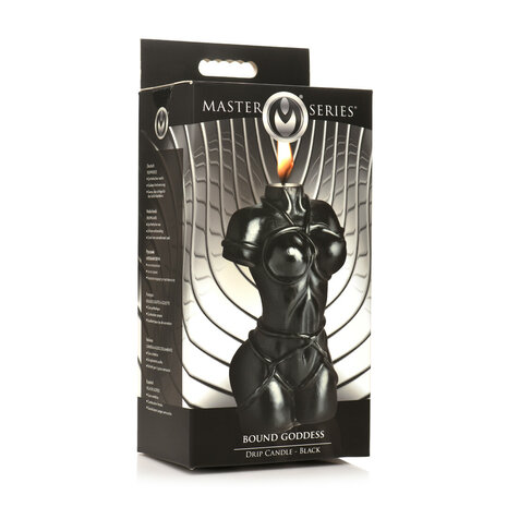 Bound Goddess Zwarte Druppelkaars &ndash; Master Series | Sensuele Warmte & Ritueel van Verleiding