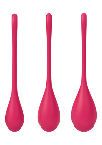 Satisfyer Yoni Power 1 Kegel Ball Set Rood &ndash; Siliconen Bekkenbodem Trainer