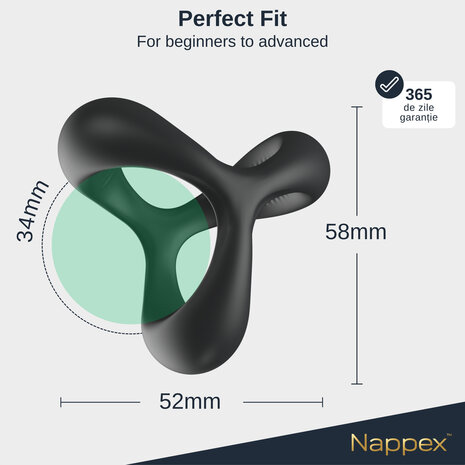 Nappex&trade; Jari Cockring & Ballensplitter &ndash; 2-in-1 Siliconen Penisring voor Hardere Erecties en Meer Controle