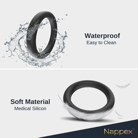 Nappex&trade; Rino Cock Ring Set &ndash; Siliconen Penisringen voor Meer Comfort, Ondersteuning en Partnerstimulatie
