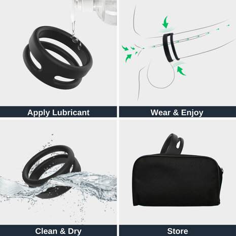 Nappex&trade; Javari Cockring &ndash; Premium Siliconen Penisring voor Comfort, Ondersteuning en Duurzaam Gebruik