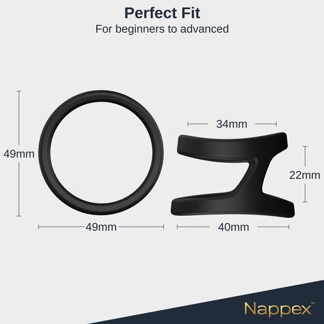 Nappex&trade; Uru Cockring & Ball Divider &ndash; Premium Siliconen Cockring voor Comfort, Ondersteuning en Partnerstimulatie