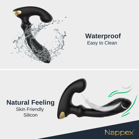Nappex&trade; Tambo Prostaat- & G-Spot Vibrator &ndash; Ritmische P-Spot Stimulatie, Krachtige Vibraties & Intense Orgasmes