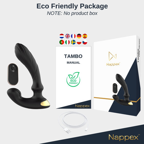 Nappex&trade; Tambo Prostaat- & G-Spot Vibrator &ndash; Ritmische P-Spot Stimulatie, Krachtige Vibraties & Intense Orgasmes