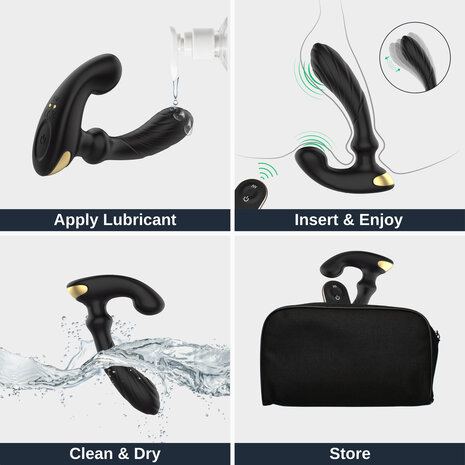 Nappex&trade; Tambo Prostaat- & G-Spot Vibrator &ndash; Ritmische P-Spot Stimulatie, Krachtige Vibraties & Intense Orgasmes