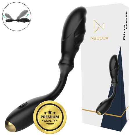 Nappex&trade; Dios Prostaatstimulator & G-Spot Vibrator &ndash; Krachtige P-Spot Stimulatie, 10 Vibratiestanden & Intense Orgasmes