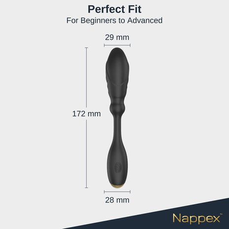 Nappex&trade; Dios Prostaatstimulator & G-Spot Vibrator &ndash; Krachtige P-Spot Stimulatie, 10 Vibratiestanden & Intense Orgasmes