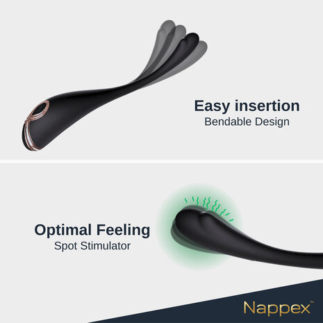 Nappex&trade; Ica Premium Spotvibrator &ndash; Krachtige Diepe Vibraties, 9 Intensiteitsniveaus & Waterdicht Design