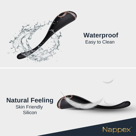 Nappex&trade; Ica Premium Spotvibrator &ndash; Krachtige Diepe Vibraties, 9 Intensiteitsniveaus & Waterdicht Design