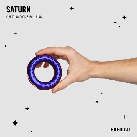 Hueman Saturn Vibrerende Cock- & Balring &ndash; Krachtige Trillingen voor Langdurige Prestaties