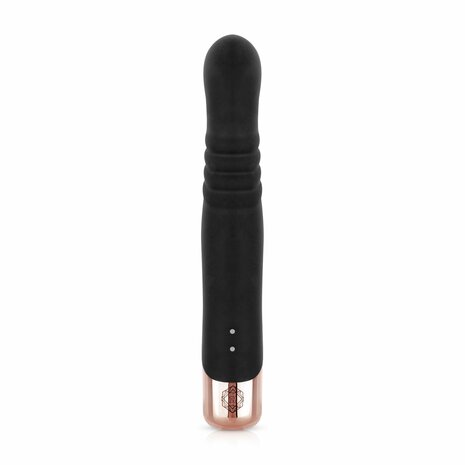 Rosy Gold Rabbit Vibrator Mit Sto&szlig;funktion - Schwarz