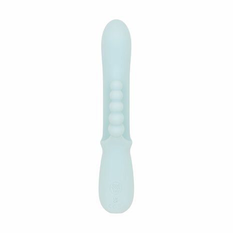 Good Vibes Only Triple Stimulation Vibe Blau &ndash; Luxus Silikon G-Punkt-, Klitoris- & Analvibrator