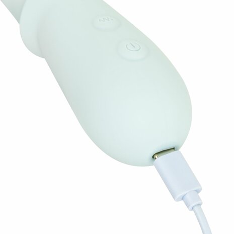 Good Vibes Only Triple Stimulation Vibe Blau &ndash; Luxus Silikon G-Punkt-, Klitoris- & Analvibrator