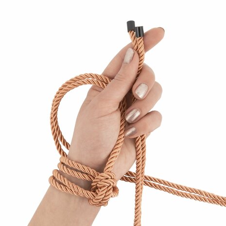 Rosy Gold Rope Set &ndash; Luxe Bondage Touwen (2x 5 m & 1x 10 m)