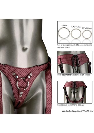 Her Royal Harness &ndash; Luxe Vegan Leren Harness voor Probe Play | Boutique & Clubwear by Victoria