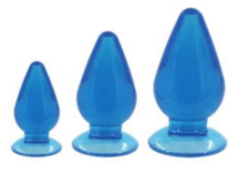 Buttplugset Groot Blauw Buttplugset Groot Blauw