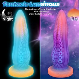 Octopus Dildo Dag & Nacht met zuignap /  Octopus Dildo Day & Night with suction cup Octopus Dildo Dag & Nacht met zuignap /  Octopus Dildo Day & Night with suction cup