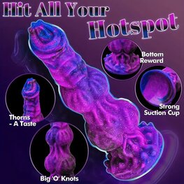 Monster Dildo Paars met zuignap / Monster Dildo Purple with suction cup Monster Dildo Paars met zuignap / Monster Dildo Purple with suction cup