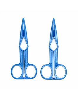 Blauwe Schaar Tepelklemmen / Blue Scissor Action Nipple Clamps