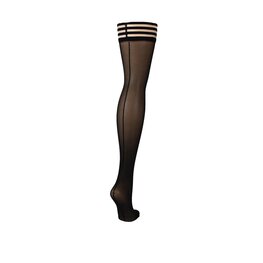 Hold-up kousen met naad maat D / Hold-up stockings with seam size D