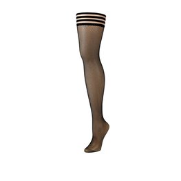 Hold-up fishnet kousen zwart maat C / Hold-up fishnet stockings black size C