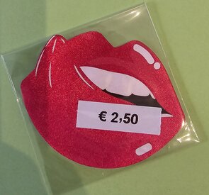 Tepelsticker Lippen met Tong