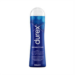 Durex Play Sensitive Gel 50ml – Waterbasis Glijmiddel (Transparant, Condoomveilig, Niet Plakkerig)