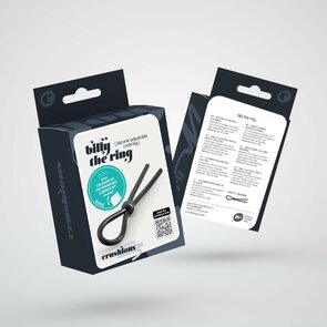 Billy the Ring Verstelbare Siliconen Cockring Zwart – Comfortabele Penisring voor Sterkere Erectie