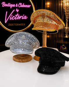 Luxury Rhinestone Festival Pet – Exclusive Glam Clubwear Cap